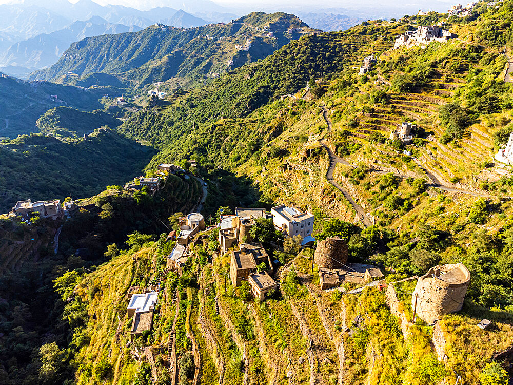 Green terraces, Fayfa mountain, Jazan province, Saudi Arabia