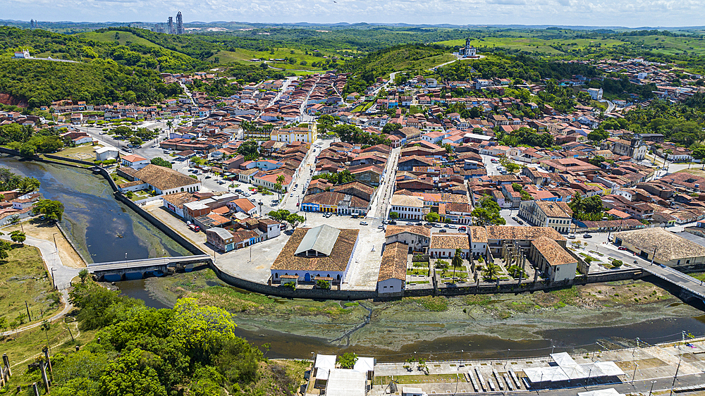 Aerial of Laranjeiras, Sergipe, Brazil, South America