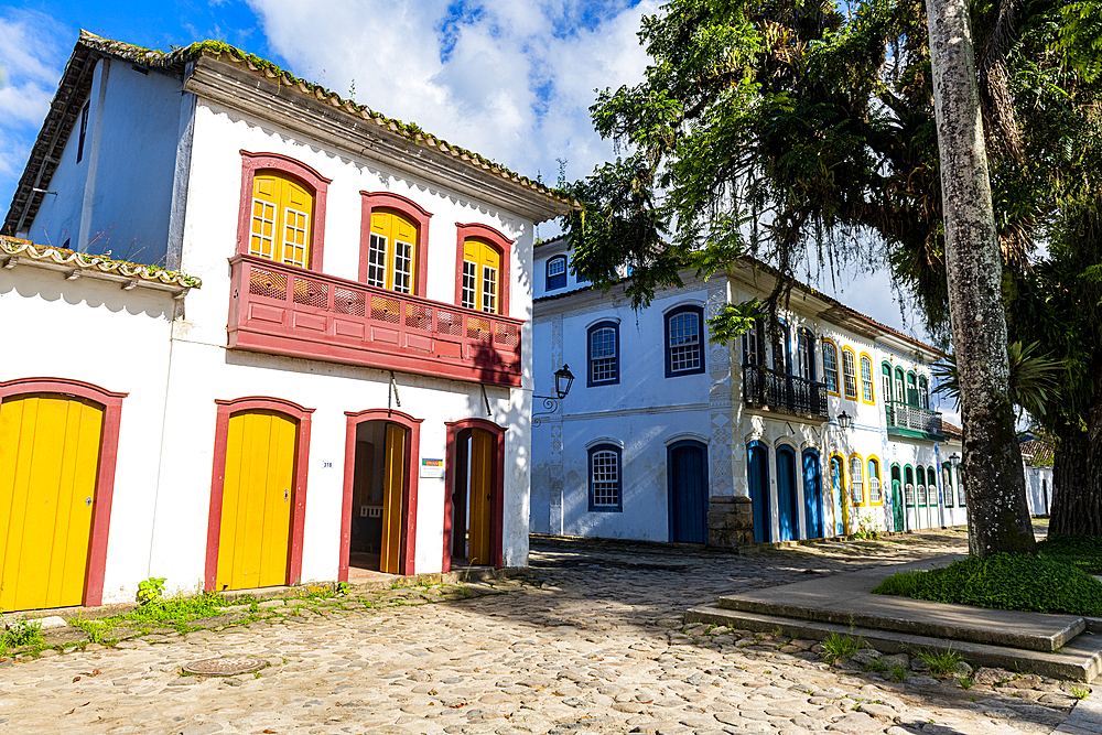 Colonial buildings, Paraty, UNESCO World Heritage Site, Brazil, South America