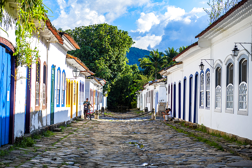 Colonial buildings, Paraty, UNESCO World Heritage Site, Brazil, South America