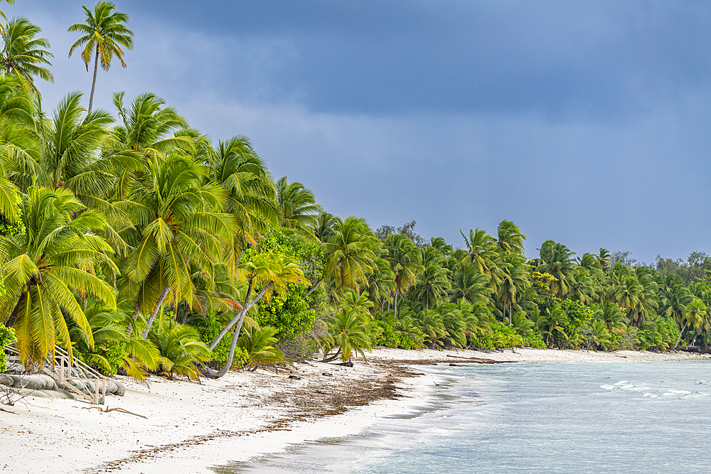 White sand beach, Western Island, Cocos (Keeling) Islands, Australian Indian Ocean Territory, Australia, Indian Ocean