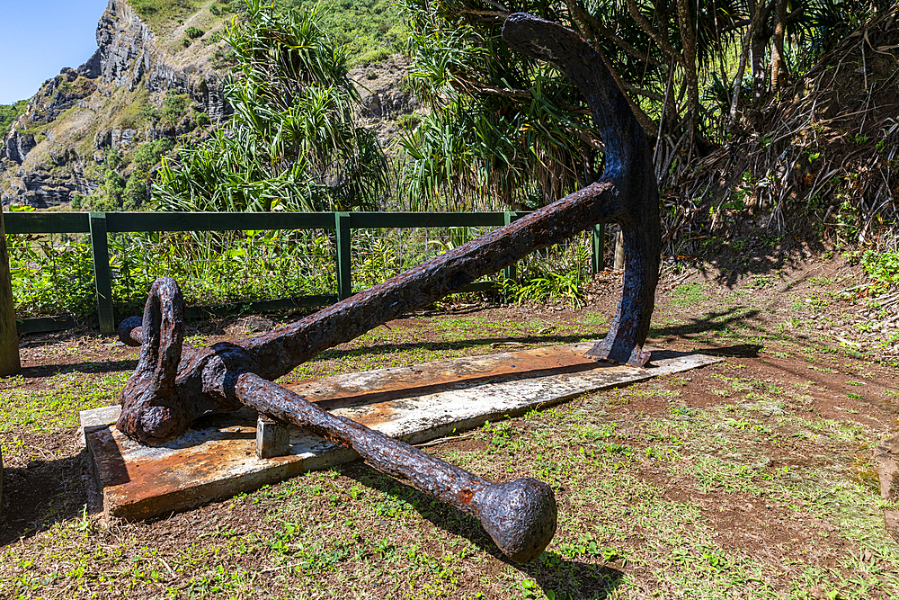 Anchor of the Bounty, Pitcairn island, British Overseas Territory, South Pacific, Pacific