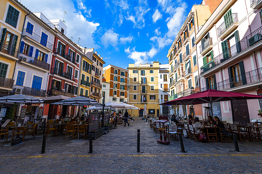 Plaza d'En Coll, Palma, Mallorca, Balearic Islands, Spain, Mediterranean, Europe