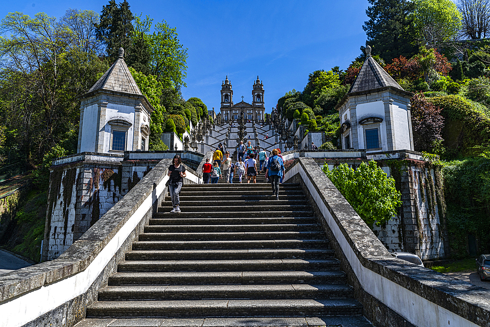 Sanctuary of Bom Jesus do Monte, UNESCO World Heritage Site, Braga, Minho, Portugal, Europe