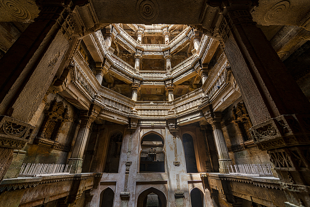 Adalaj Stepwell (Rudabai Stepwell), Adalaj, Gujarat, India, Asia