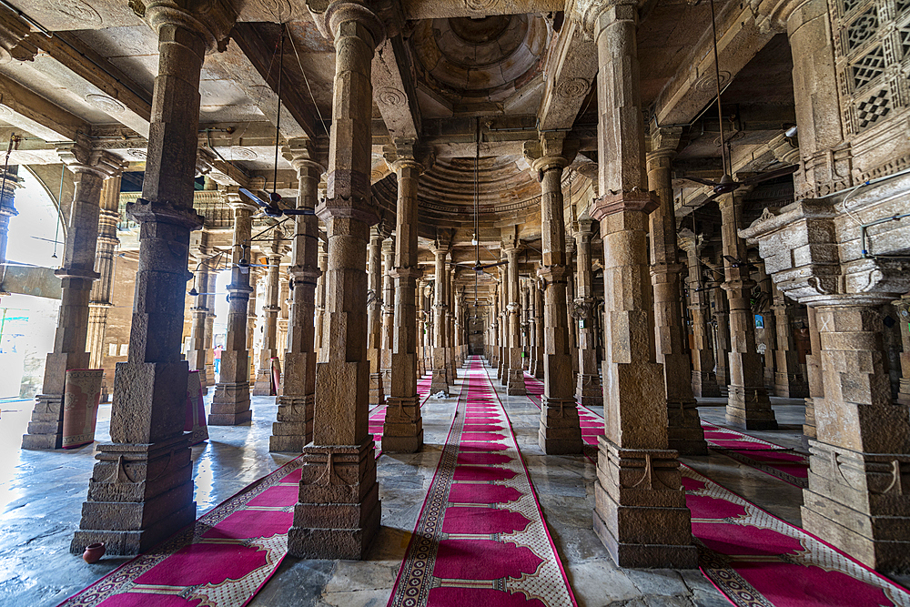 Jama Mosque, UNESCO World Heritage Site, Ahmedabad, Gujarat, India, Asia