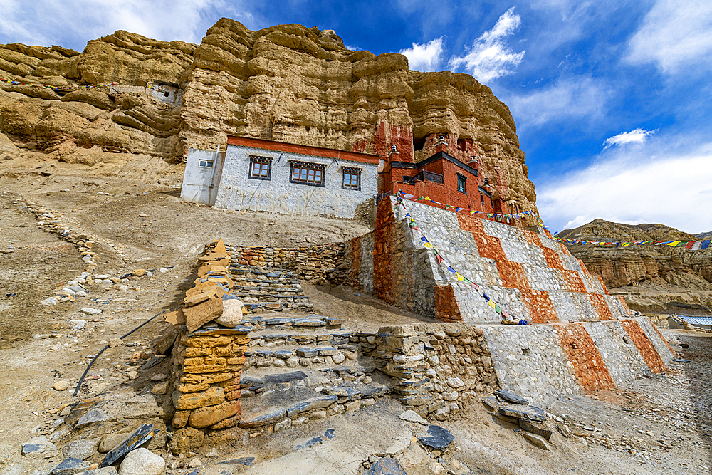 Garphu Monastery, Garphu, Kingdom of Mustang, Himalayas, Nepal, Asia