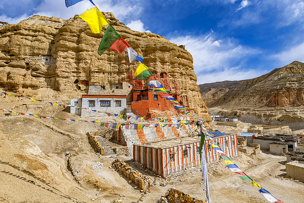 Garphu Monastery, Garphu, Kingdom of Mustang, Himalayas, Nepal, Asia