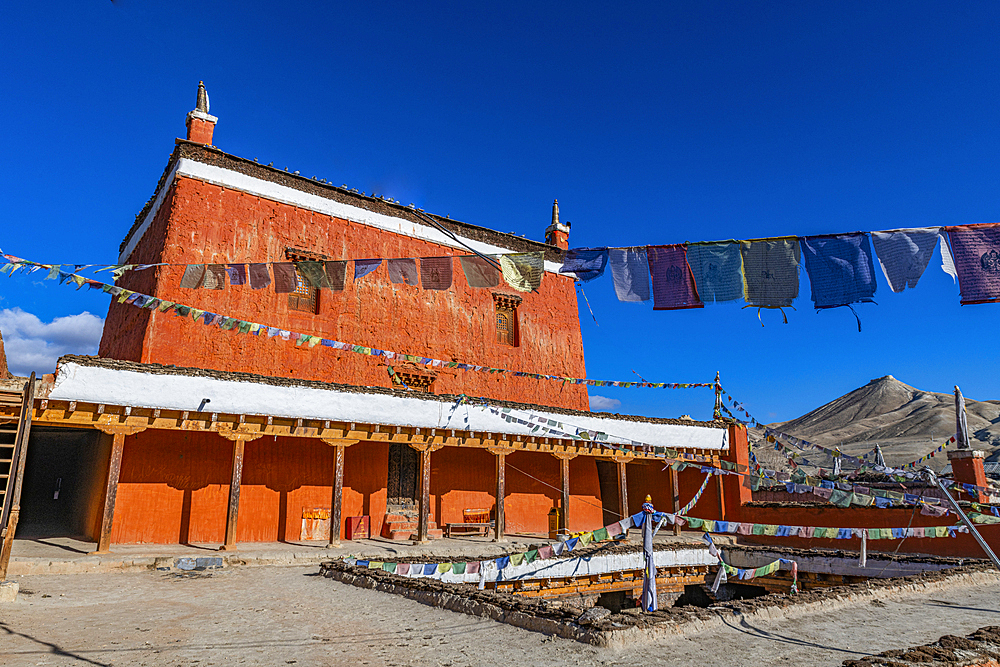 Lo Manthang Monastery, Kingdom of Mustang, Himalayas, Nepal, Asia