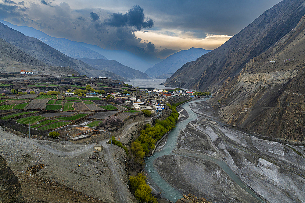 Kagbeni village, Kingdom of Mustang, Himalayas, Nepal, Asia