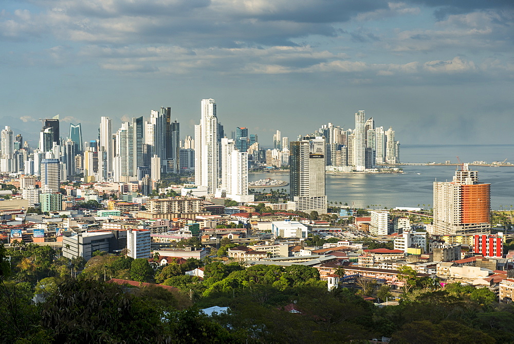 View over Panama City from El Ancon, Panama, Central America