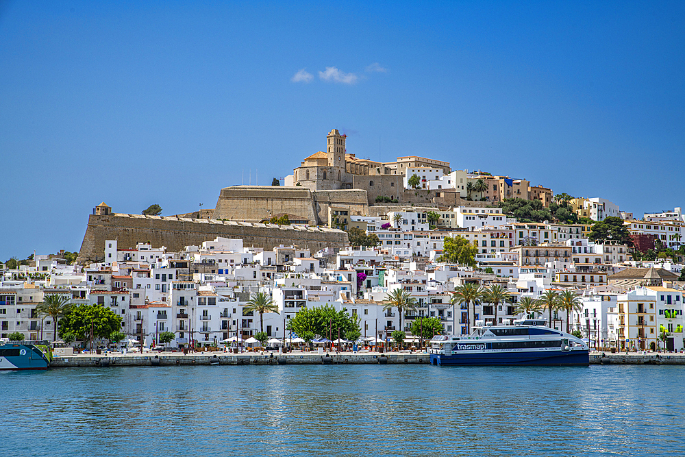 The town of Ibiza, Ibiza, Balearic Islands, Spain, Mediterranean, Europe