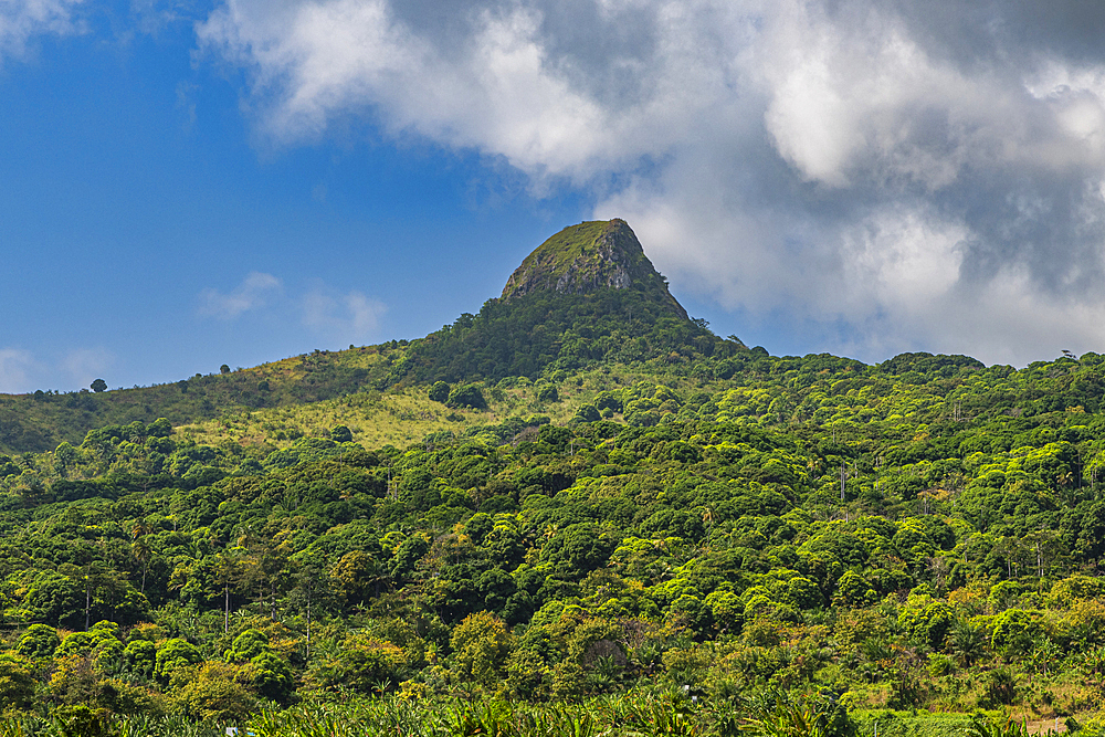 Volcano on the island of Annobon, Equatorial Guinea, Africa