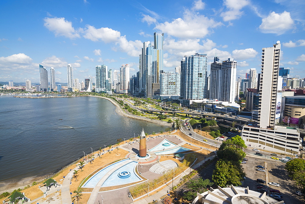 The skyline of Panama City, Panama, Central America