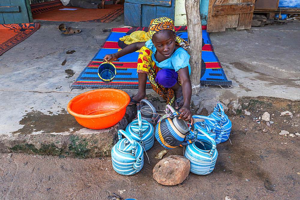 Local restaurant, Garoua, Northern Cameroon, Africa