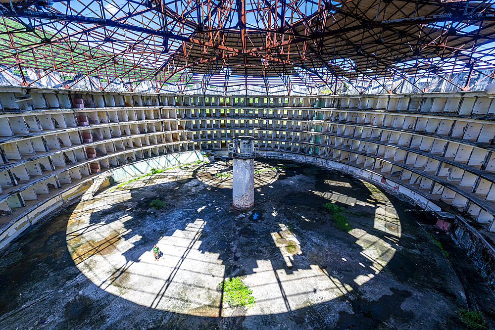 Presidio Modelo, model prison with panopticon design, Isla de la Juventud (Isle of Youth), Cuba, West Indies, Central America