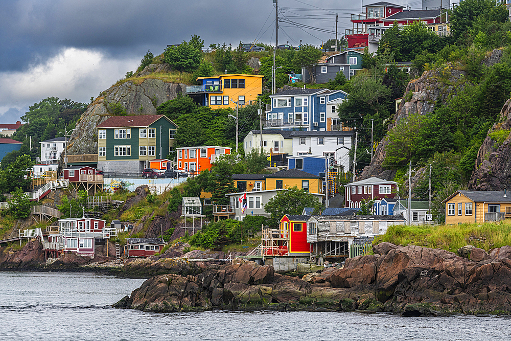 Colourful houses, St. John's, Newfoundland, Canada, North America