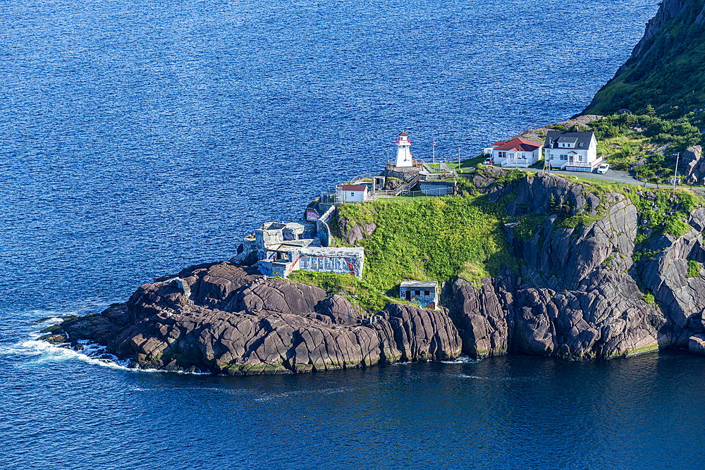 View over Fort Amhearst from Signal Hill National Historic Site, St. John's, Newfoundland, Canada, North America