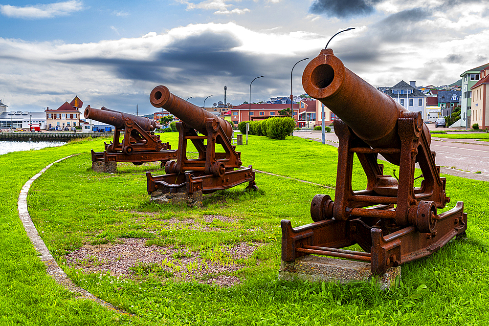 Old cannons, St. Pierre, Territorial Collectivity of Saint-Pierre and Miquelon, Overseas Collectivity of France, North America