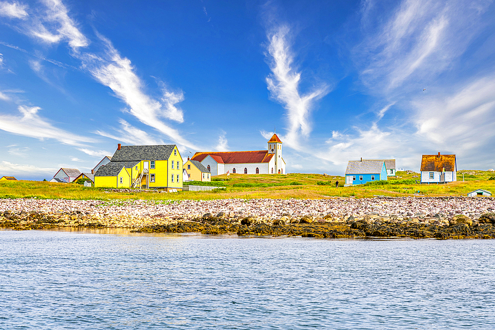 Old fishing houses, Ile aux Marins, fishermen's island, Territorial Collectivity of Saint-Pierre and Miquelon, Overseas Collectivity of France, North America