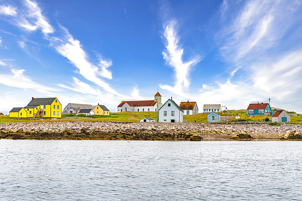 Old fishing houses, Ile aux Marins, fishermen's island, Territorial Collectivity of Saint-Pierre and Miquelon, Overseas Collectivity of France, North America