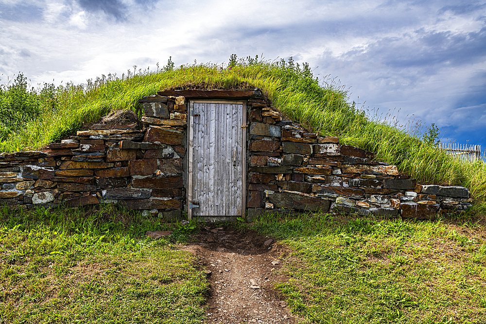 Underground cellar in Elliston, Bonavista Peninsula, Newfoundland, Canada, North America