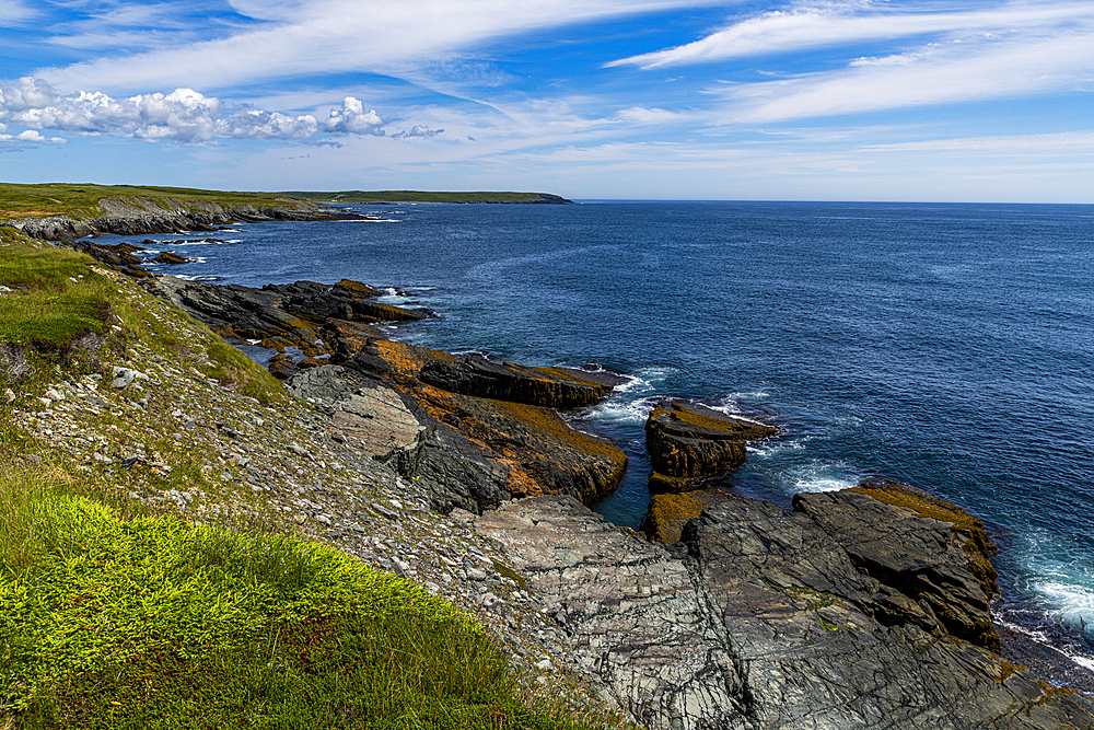 Mistaken Point, UNESCO World Heritage Site, Avalon Peninsula, Newfoundland, Canada, North America