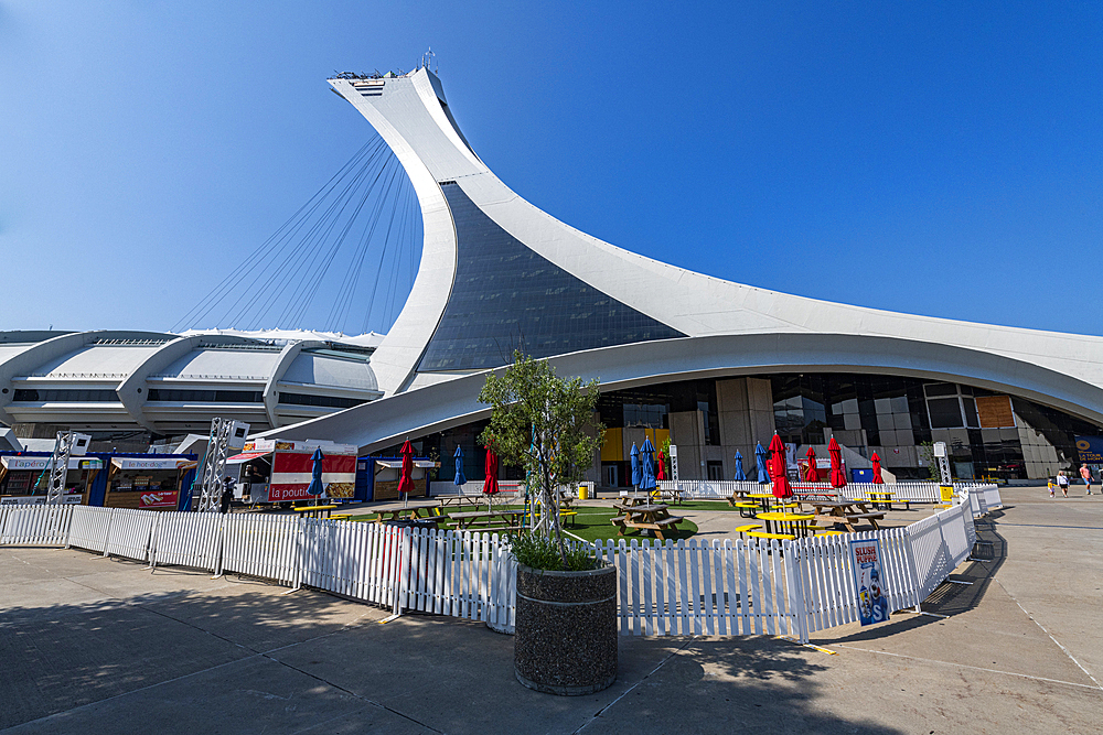 Tower of the Olympic Stadium, Montreal, Quebec, Canada, North America