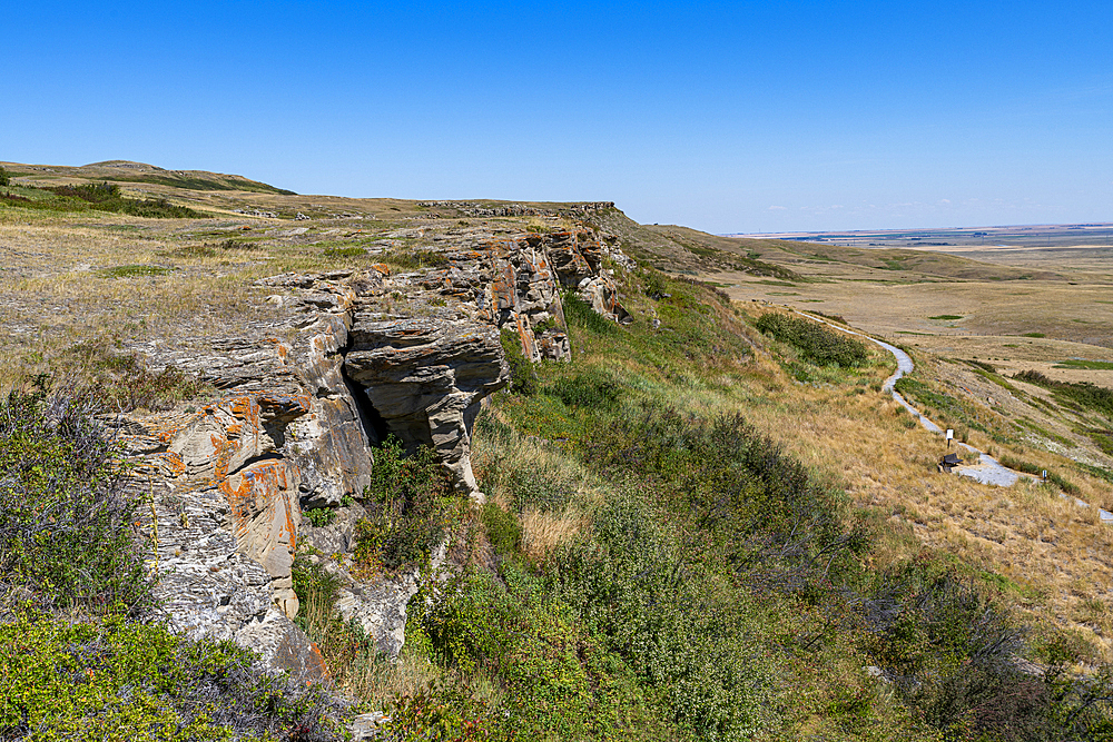 Cliff of the Head Smashed in Buffalo Jump, UNESCO World Heritage Site, Alberta, Canada, North America