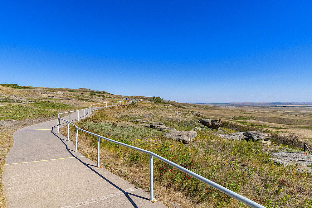 Cliff of the Head Smashed in Buffalo Jump, UNESCO World Heritage Site Alberta, Canada, North America