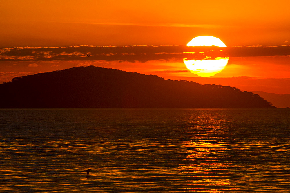 Sunset at Cape Maclear, Lake Malawi, UNESCO World Heritage Site, Malawi, Africa