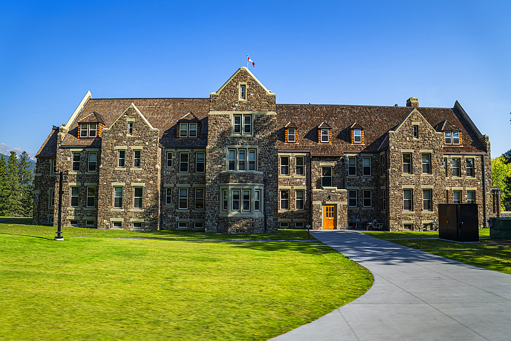 Banff National Park Administration Building, Banff, Alberta, Rocky Mountains, Canada, North America