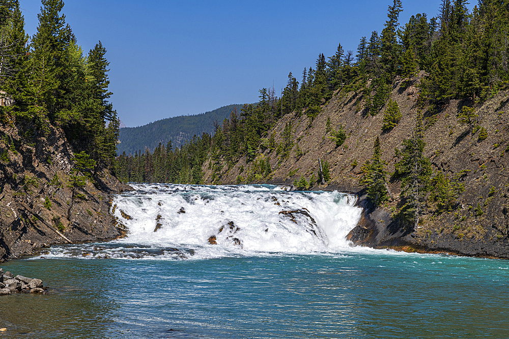 Bow Falls, Banff, Alberta, Rocky Mountains, Canada, North America