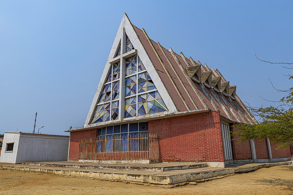 Colonial church in Sumbe, Kwanza Sul, Angola, Africa