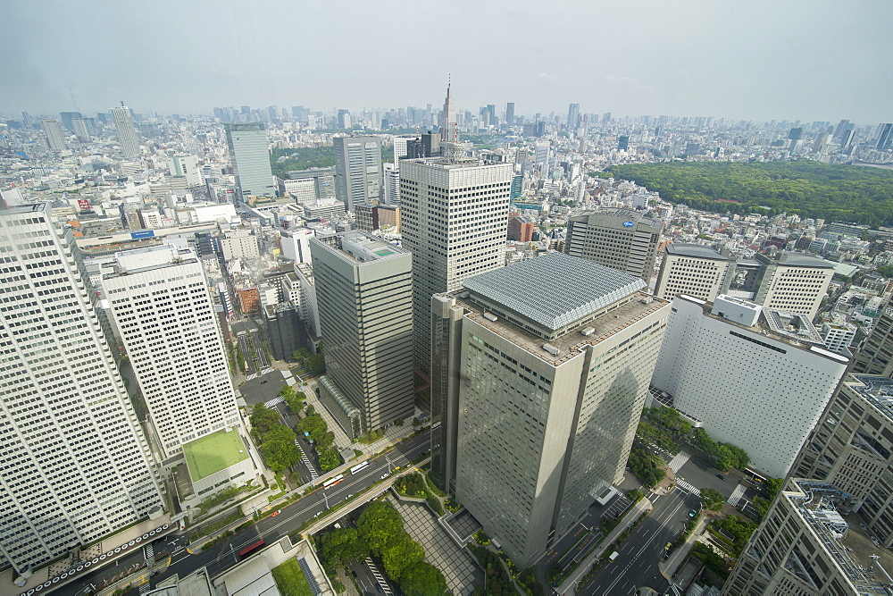 View over Tokyo from the town hall, Shinjuku, Tokyo, Japan, Asia