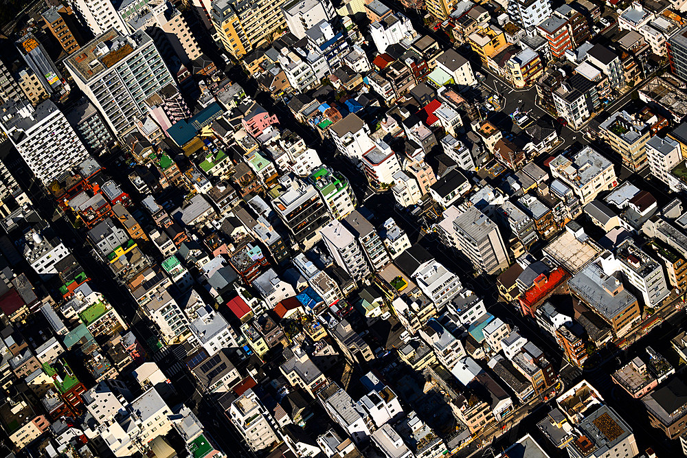 Aerial, Japan cityscape, Tokyo, Honshu, Japan, Asia