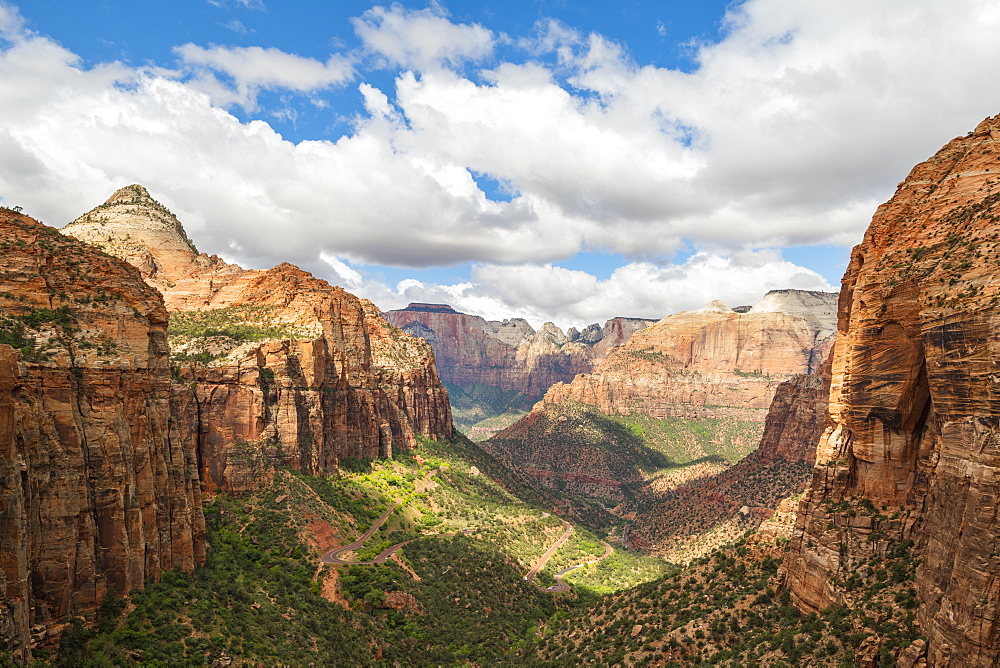 Canyon overlook in Zion National Park, Utah, United States of America, North America