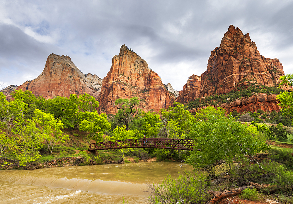 Court of the Patriarchs, Zion National Park, Utah, United States of America, North America