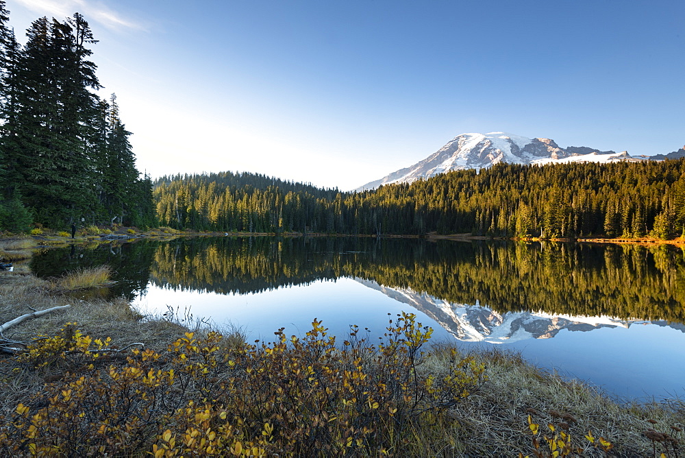 Reflection Lake, Mount Rainier National Park, Washington State, United States of America, North America