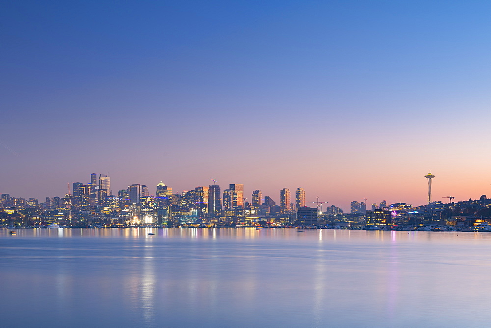 View of Seattle from Gas Works Park, Seattle, Washington State, United States of America, North America