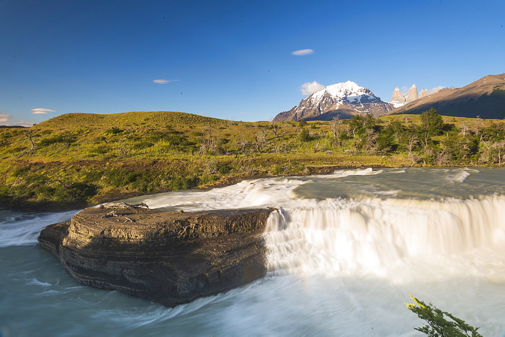 Waterfall, Torres Del Paine National Park, Patagonia, Chile, South America