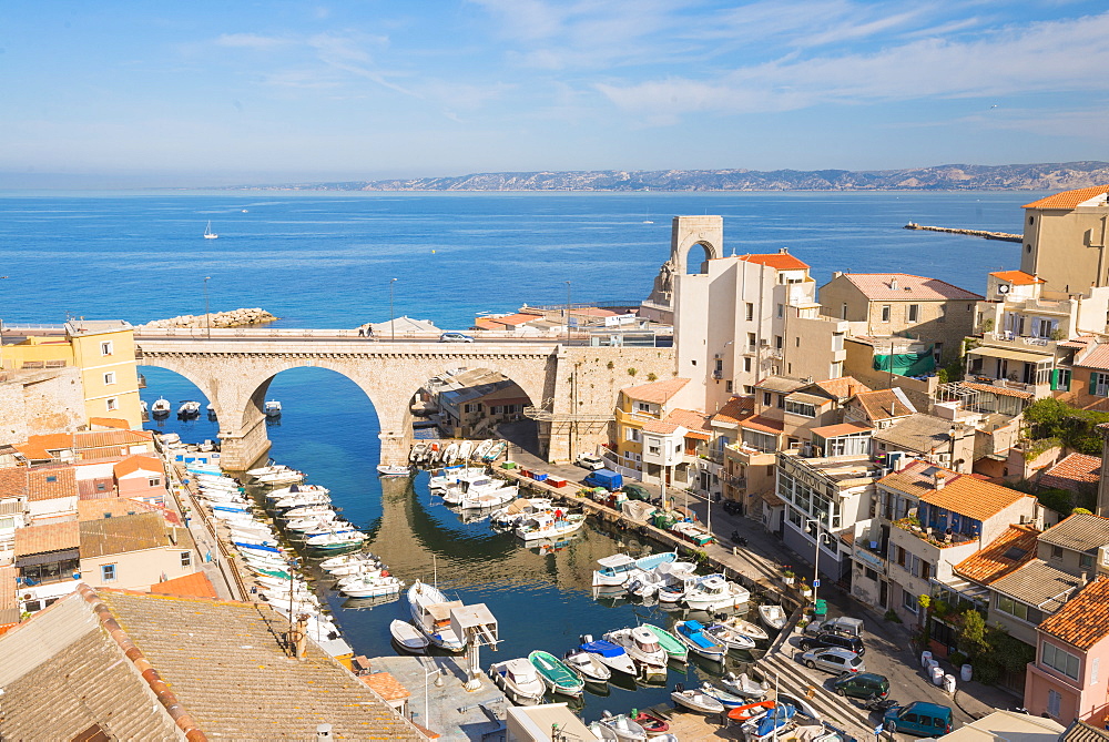 Port Du Vallon Des Auffes, Marseille, Bouches du Rhone, Provence, Provence-Alpes-Cote d'Azur, France, Mediterranean, Europe