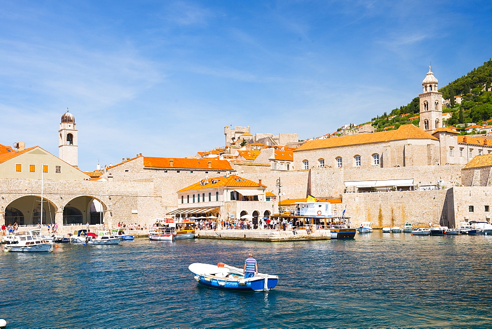 Dubrovnik Harbour, UNESCO World Heritage Site, Dubrovnik, Croatia, Europe