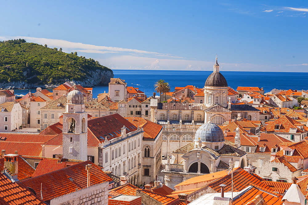 Old town rooftops, UNESCO World Heritage Site, Dubrovnik, Croatia, Europe