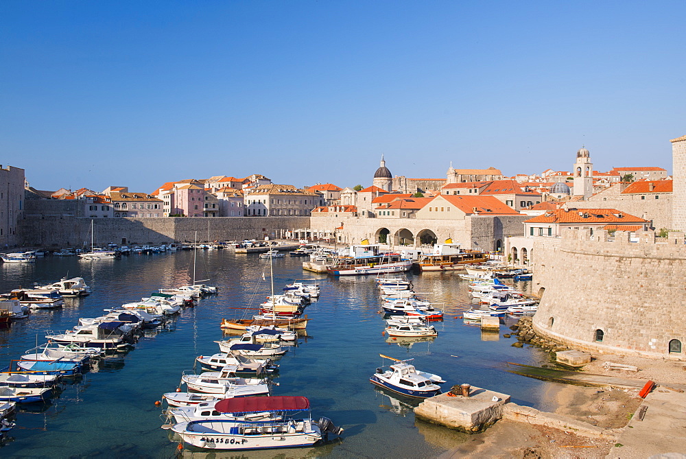 Dubrovnik Harbour, UNESCO World Heritage Site, Dubrovnik, Croatia, Europe