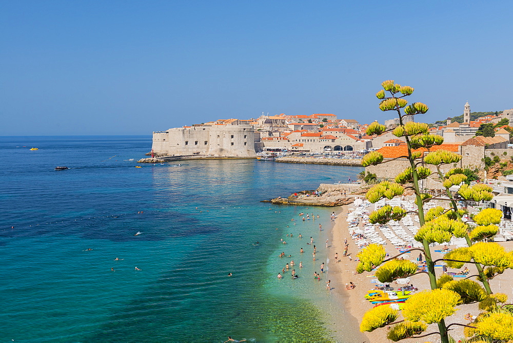 Banya Beach, Dubrovnik, Croatia, Europe