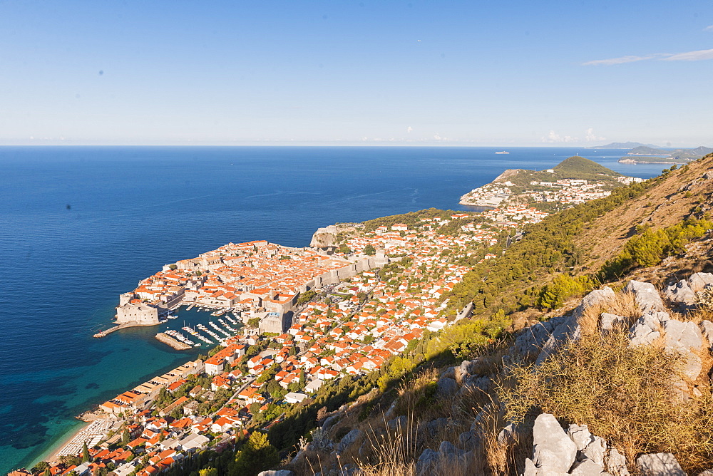 Aerial view of Dubrovnik, Croatia, Europe