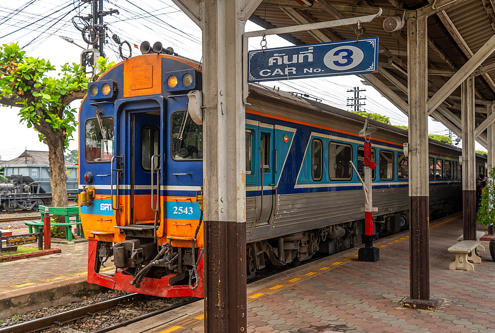 Views of train station in Chiang Mai, Thailand