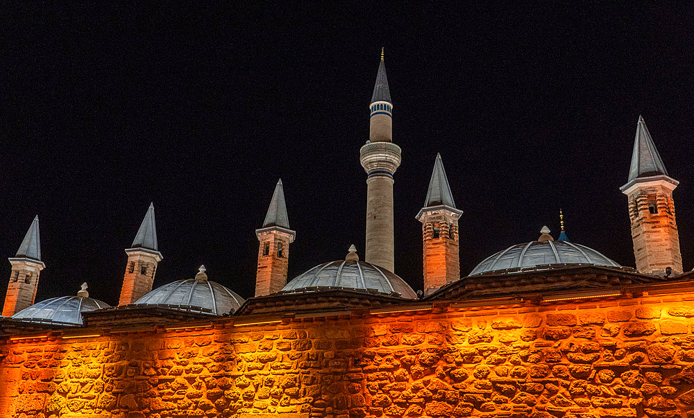 Views of the İstiklal Harbi Şehitleri Abidesi, the Independence War Martyrs Monument museum and memorial in Konya, Turkey, that commemorates Turkish soldiers and civilians who died in the Turkish War of Independence