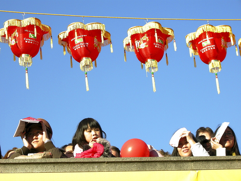 Uk. Chinese new year celebrations in trafalgar sq, london